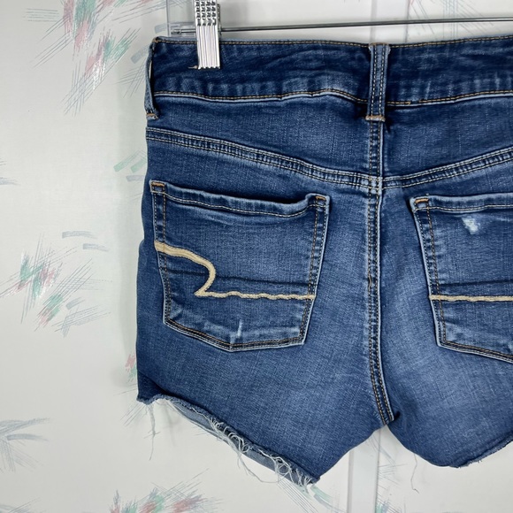 American Eagle Outfitters Hi-Rise Shortie Shorts Super Super Stretch 6 - Picture 6 of 10